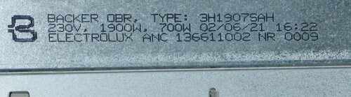 גוף חימום מקורי למייבש כביסה AEG / Electrolux T6525 – אאג /אלקטרולוקס תוצרת גרמניה - Image 3