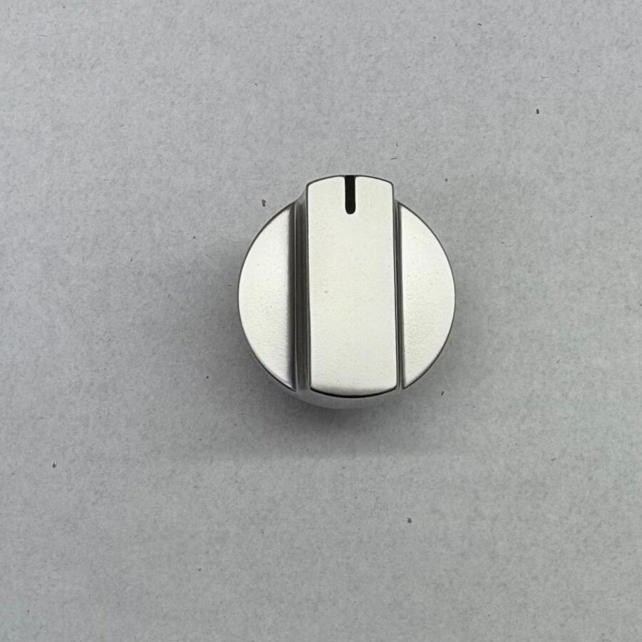 כפתור מקורי לגז לתנור אפייה Delonghi –דלונגי - דו תאי, צבע ניקל, תוצרת איטליה