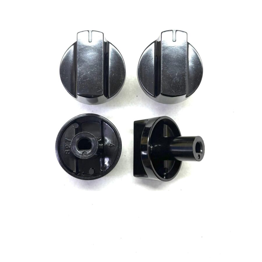 סט 4 כפתורים מקוריים לתנור אפייה Delonghi – דלונגי - דו תאי, צבע שחור, תוצרת איטליה