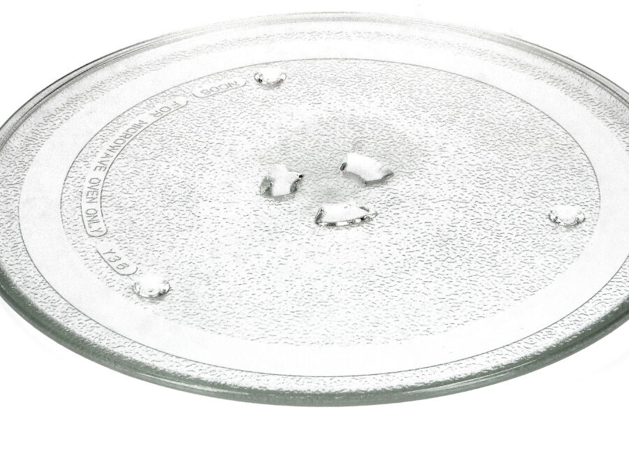 צלחת זכוכית למיקרוגל Samsung – קוטר 25.5 ס"מ | מקורי OEM | DE74-00027A / DE74-00028A (משולש רחב - לסמסונג בלבד ! )