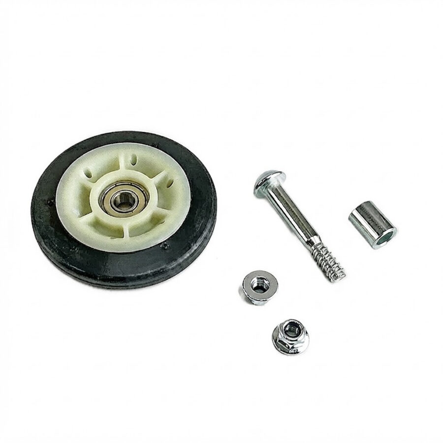 סט גלגל תומך למייבש כביסה Bosch / Siemens (מק"ט: SH5044) – כולל ציר ומיסב